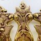 Bronze Coat Rack and Wall Shelf, Vintage, Louis XV Style