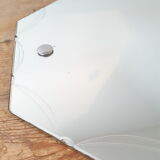 Serious beveled octagonal mirror 51x39cm