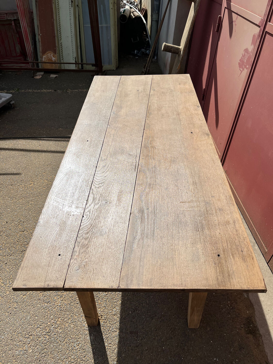 Oak farm table