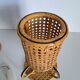 Paire de lampes de chevet bambou