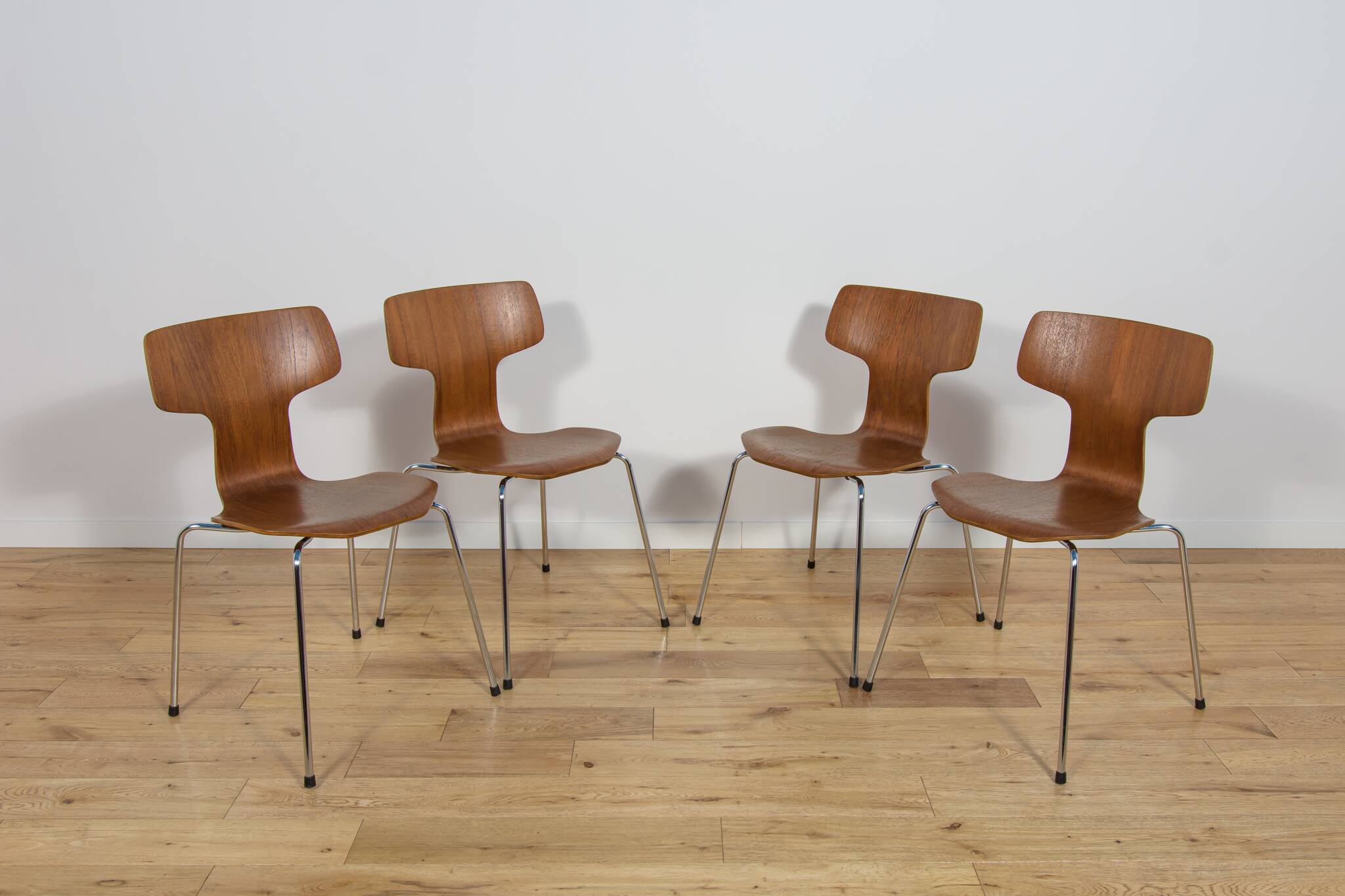 Model 3103 Dining Chairs by Arne Jacobsen for Fritz Hansen, 1970s, Set of 4
