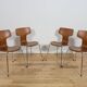 Model 3103 Dining Chairs by Arne Jacobsen for Fritz Hansen, 1970s, Set of 4