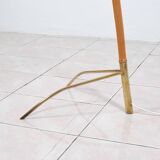 Lampadaire en bambou avec des reflets en laiton par Rupert Nikoll