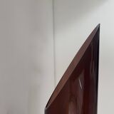 Vintage chrome and smoked altuglas wall light, France 1970s