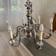 Lustre with 6 arms by Deknudt in patinated metal
