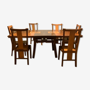 Dining table + 6 chairs