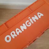 Vintage Orangina advertising bottle crate
