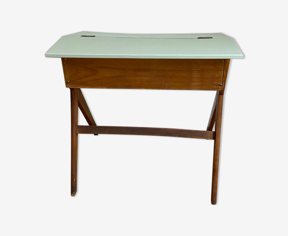 Bureau enfant vintage pieds compas 1950
