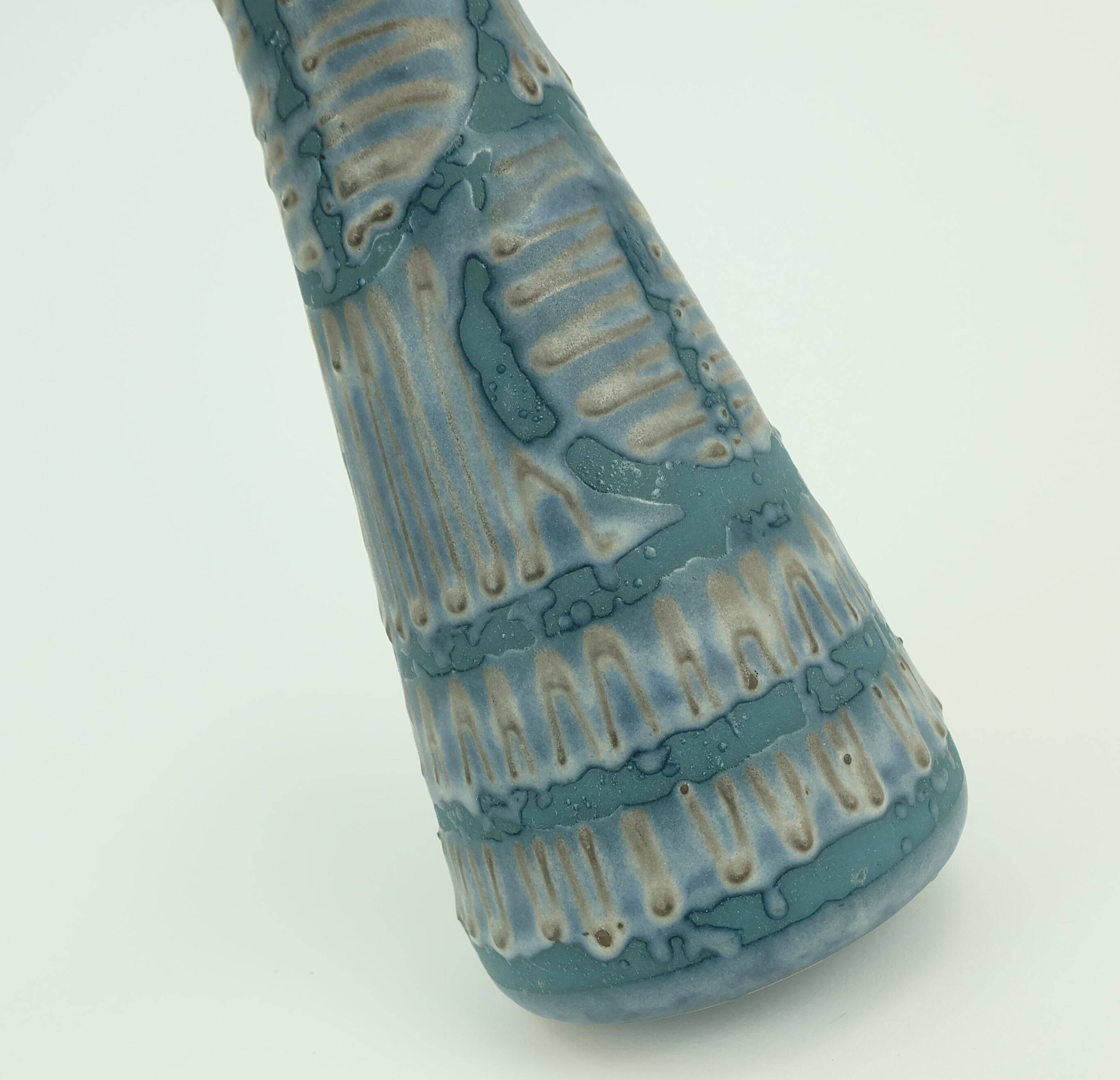Vintage carstens keramik vase model 3765-27 rare glaze variation