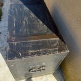 Black wooden trunk