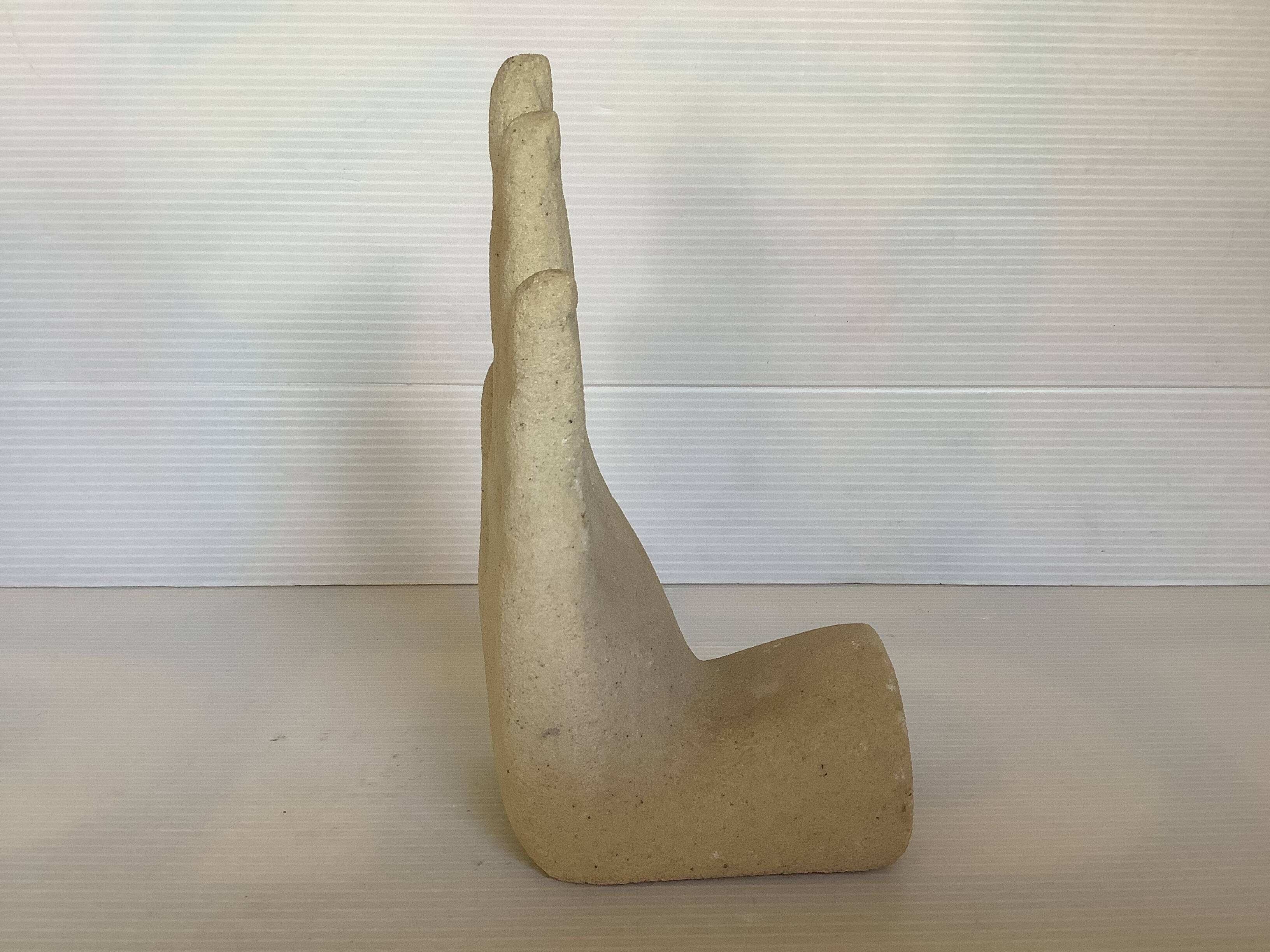 A hand-made stone bookend