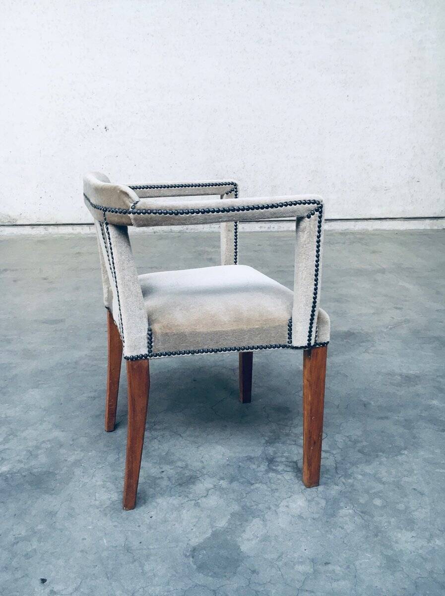 Boudoir Side Chair in Velvet, 1920s