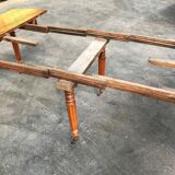 Louis Philippe shuttered dining table - 3 extensions