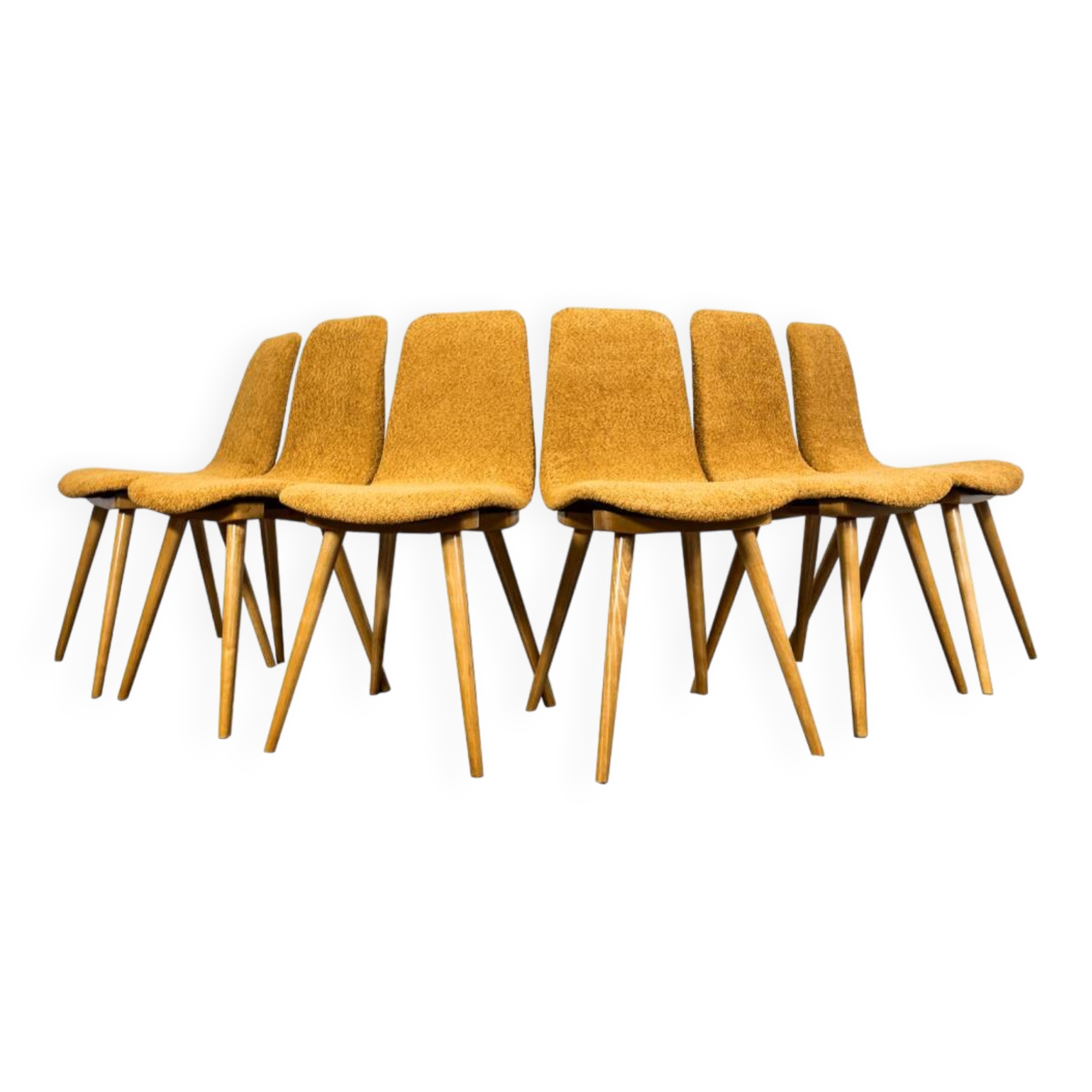 Set Of 6 Chairs, A-6150 By FAMEG, Poland, 1960’S