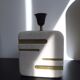 Lampe en pierre et laiton, vintage
