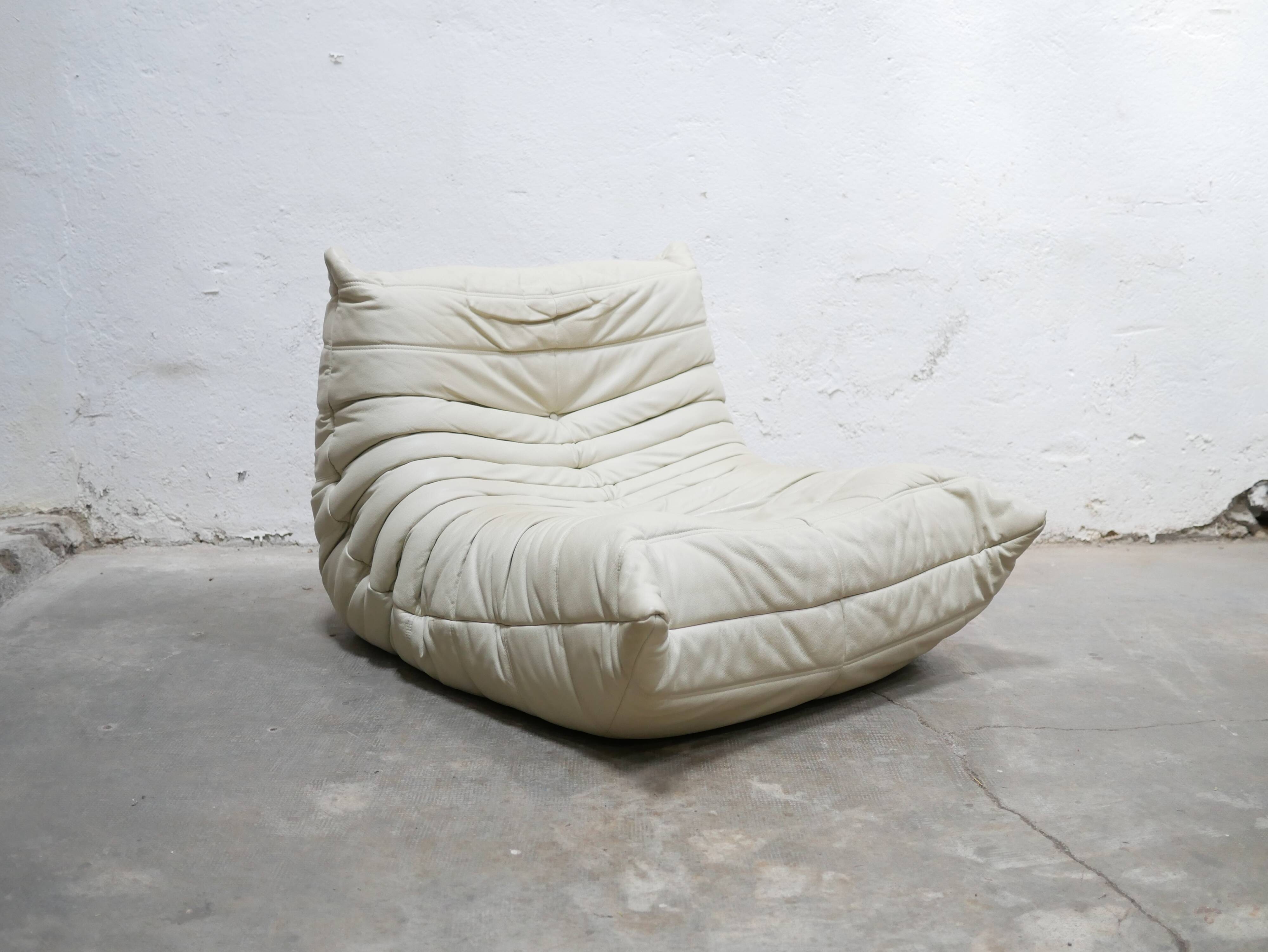 Togo leather chair by Michel Ducaroy for Ligne Roset