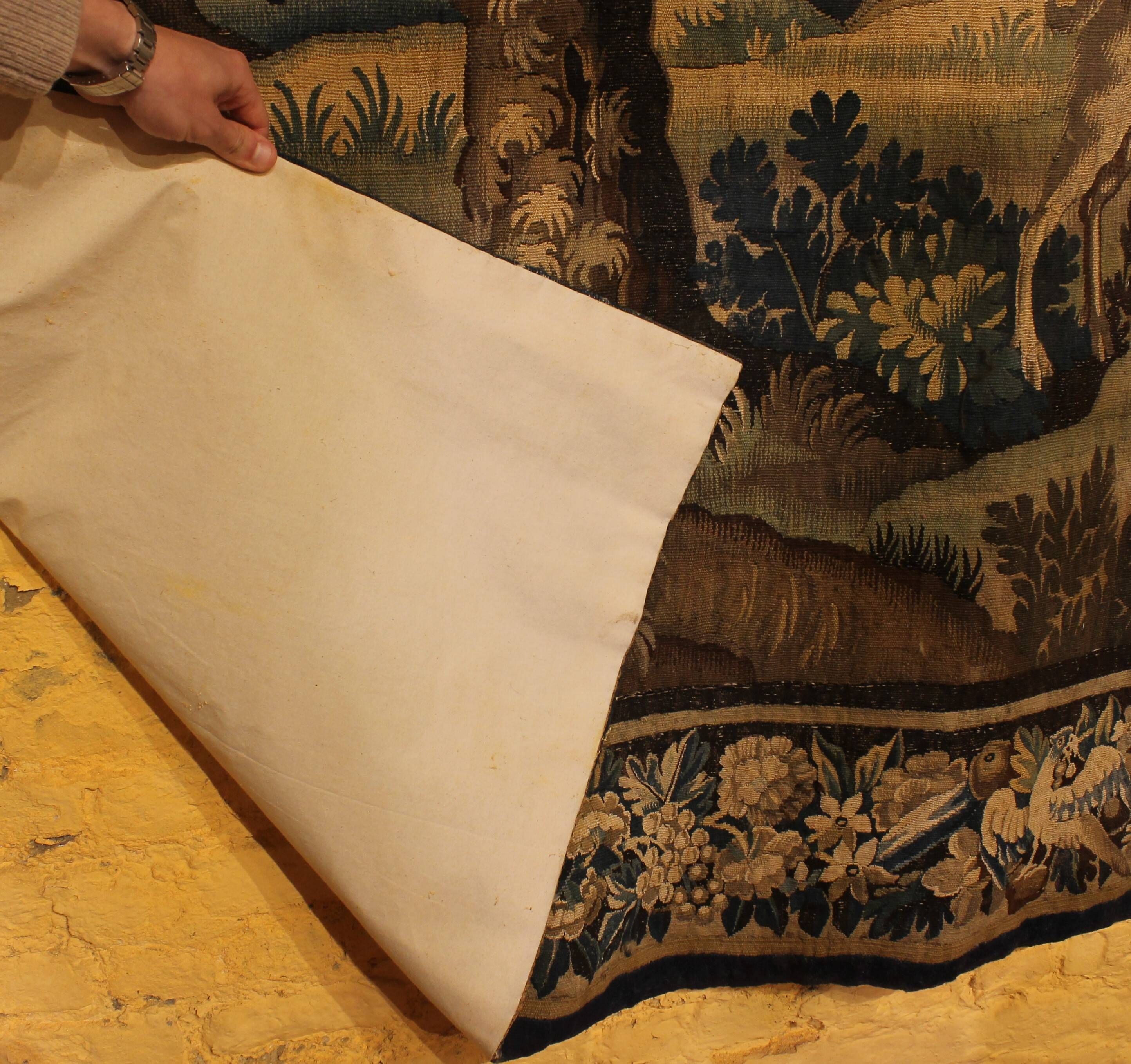 Flemish Verdure Tapestry from the 17th Century