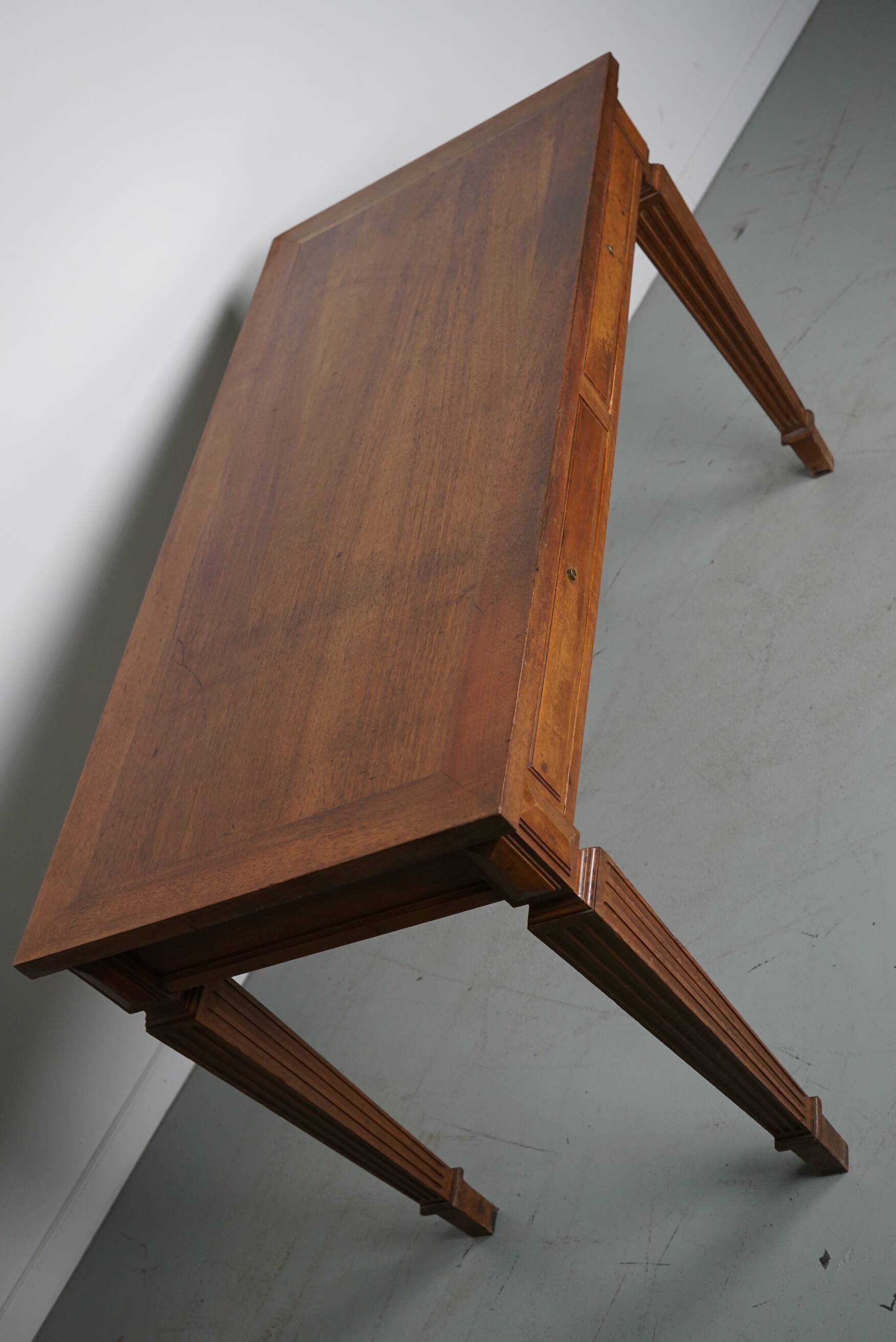 Antique French Louis XVI Walnut Writing Desk / Side Table 1920's