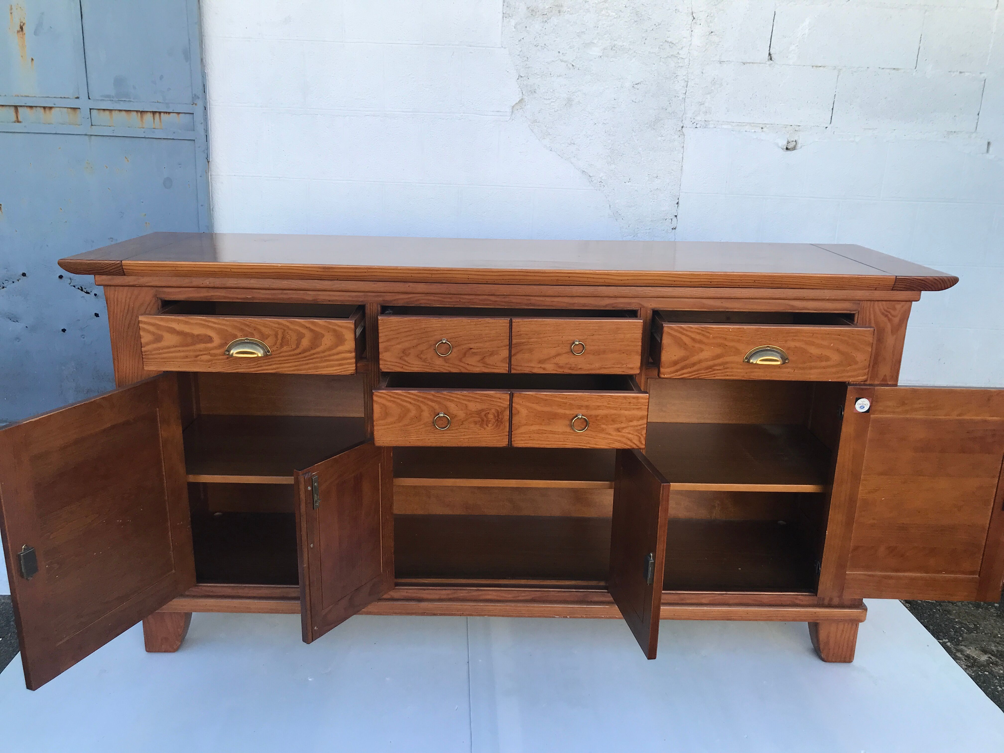 Sideboard louvers and drawers