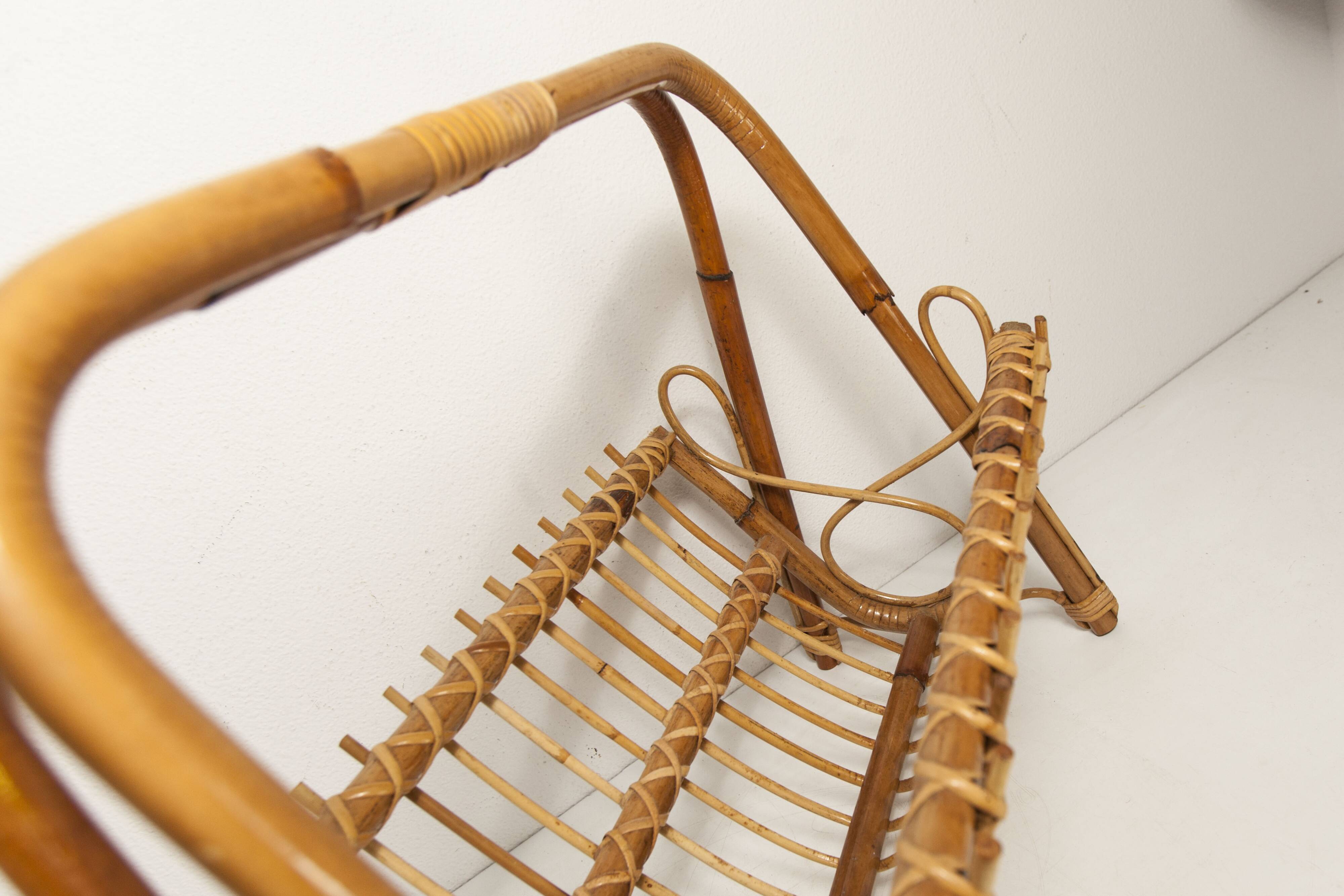 Bamboo magazine rack 1960