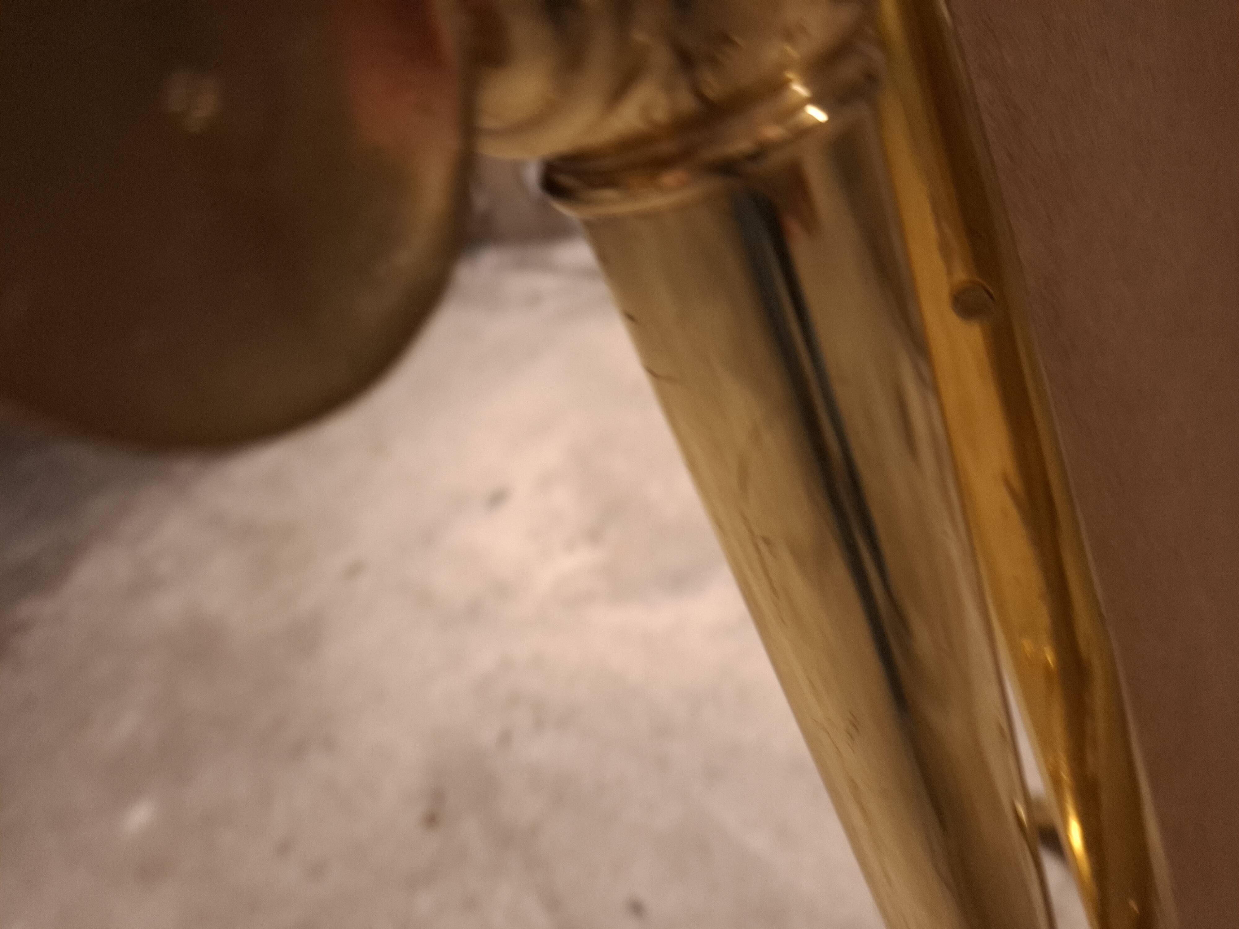 VINTAGE 70'S BRASS MIRROR