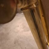 MIROIR  EN LAITON VINTAGE 70'S