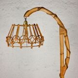 Rattan floor lamp