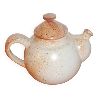 Grey Grès Teapot * vintage French stoneware * handmade ceramic * rustic pottery * warm speckled