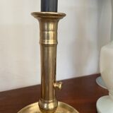 Pair of brass candle holders