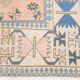 6x10 Salmon & Blue Comtemporary Vintage Rug, 194x297Cm