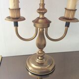 Old brass hot water bottle lamp empire style