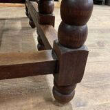 Wooden table with gateleg flaps