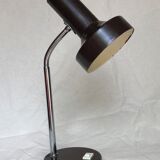 Chocolate brown desk lamp, 1960s