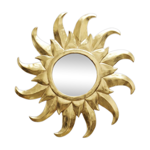 Grand miroir soleil artisanal