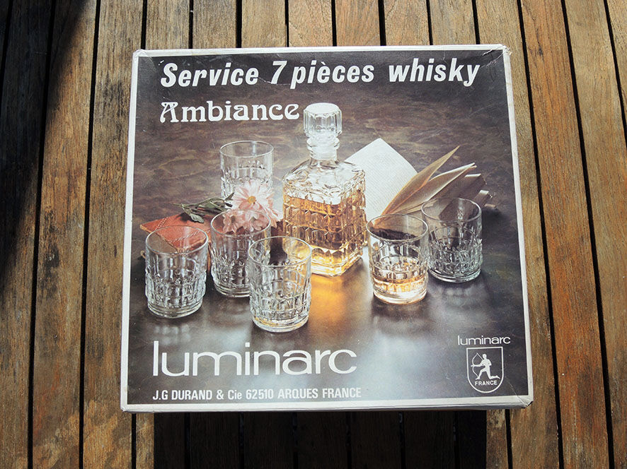 Former whisky service luminarc – durand (7 pcs)