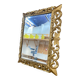 Miroir En Bois Doré, XIXème Siècle, 80cm x 100cm
