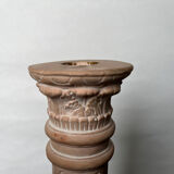 Antique style ceramic candle holder