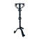 Hand-forged wrought iron candlestick stand, mid-20th century