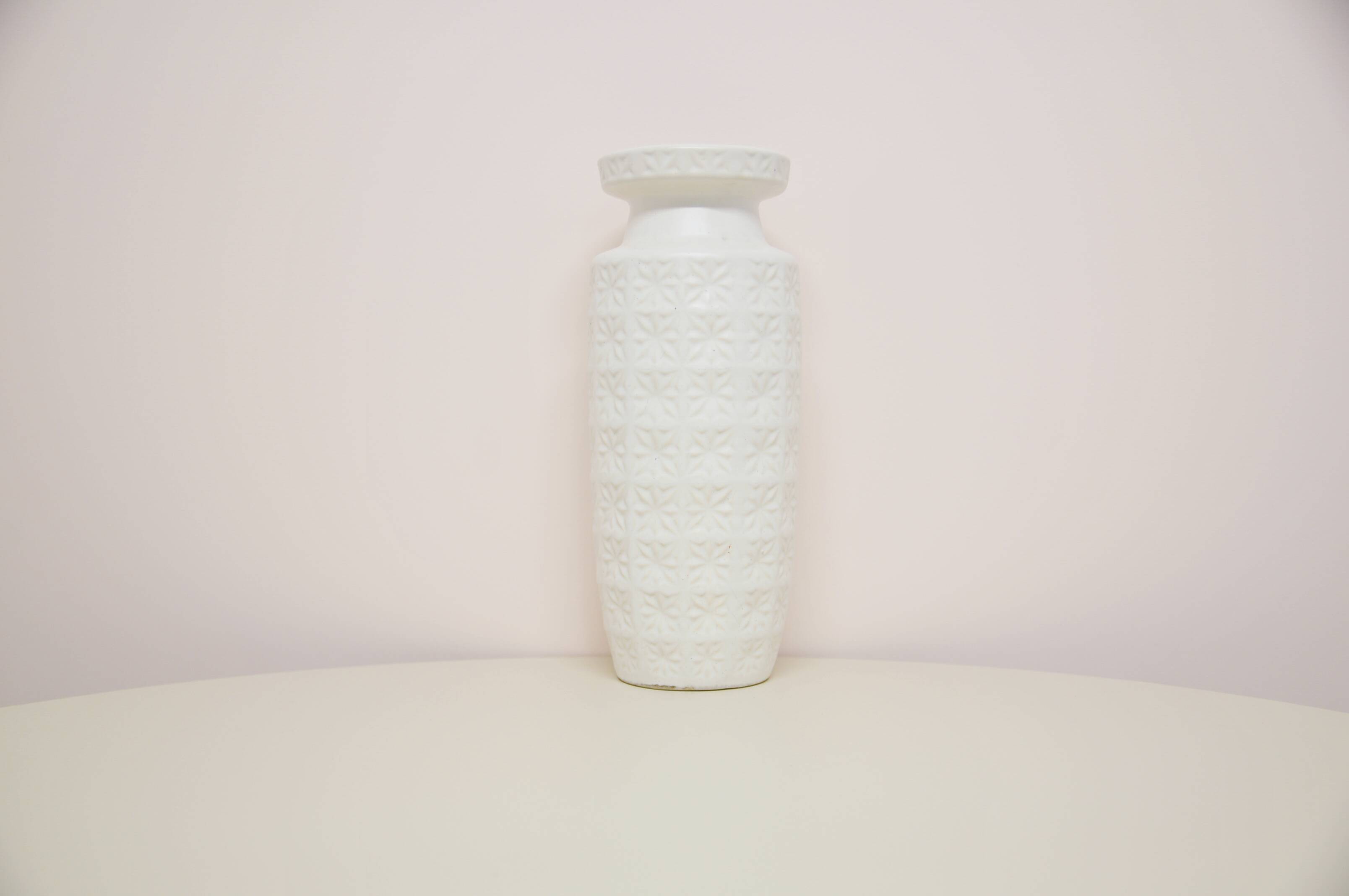 vintage white Prisma West Germany vase Scheurich