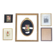 Set of 8 gilded wood or resin or vintage brass frames
