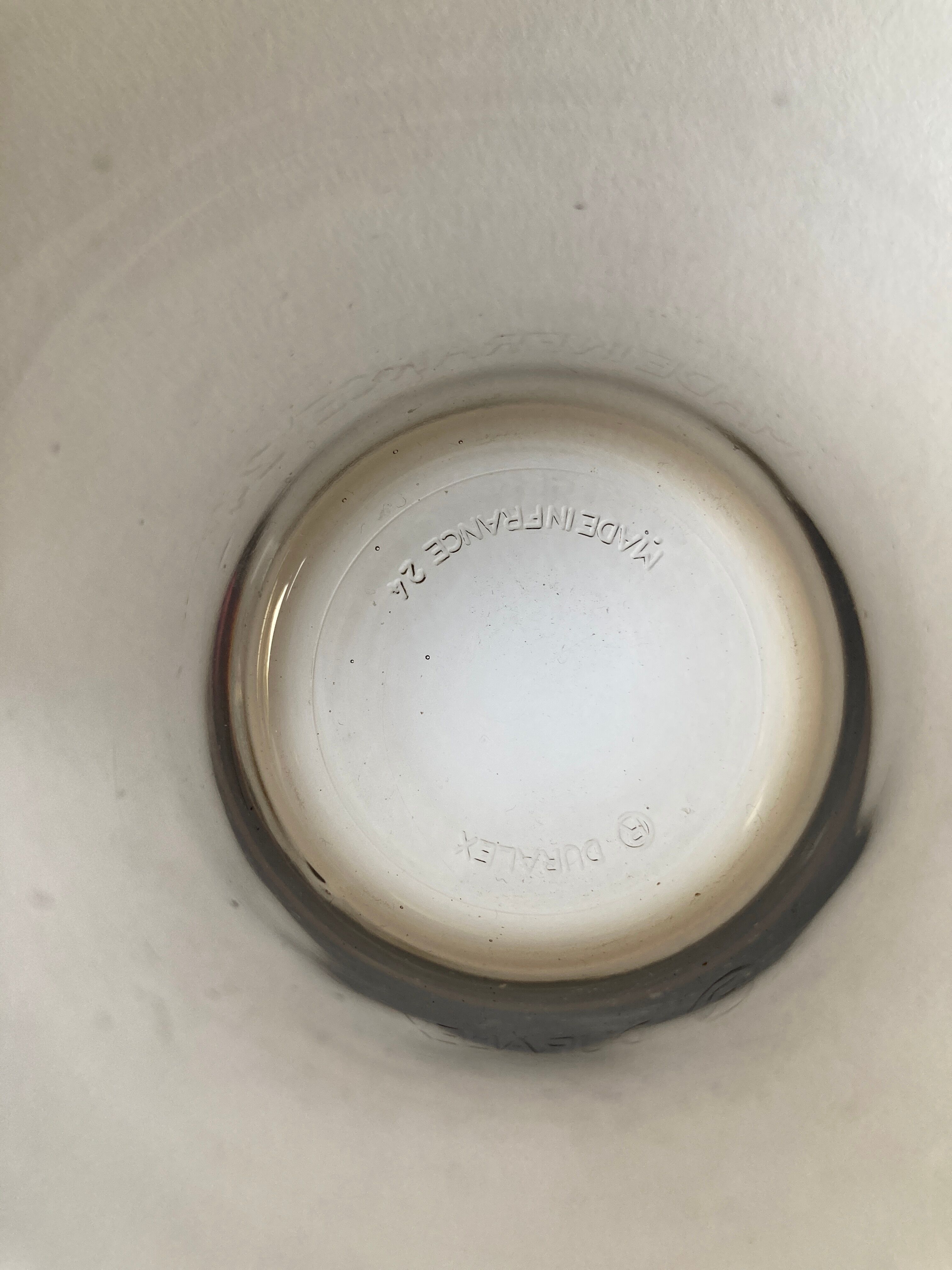 Lot of 6 smoked glasses duralex vintage 70s - retro - kitchen