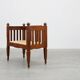 Large Arts & Crafts oak side chair, Belgium ca. 1915