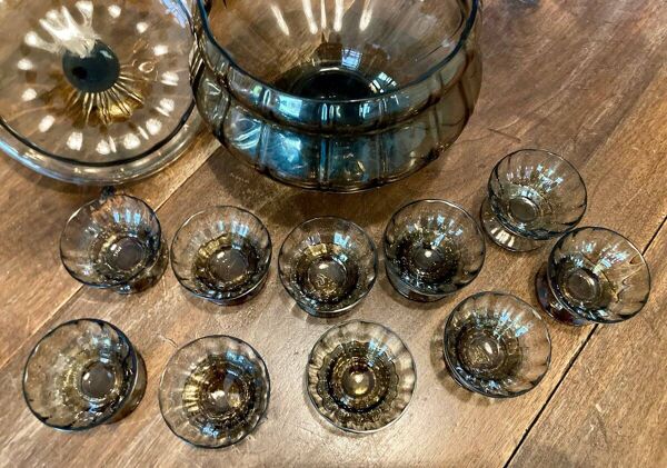 Service à cerises en cristal Daum - Nancy