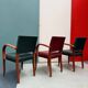 Set of 8 vintage Art Deco Bridge chairs (1930s-1940s)