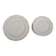 Set of Limoges porcelain flat and dessert plates