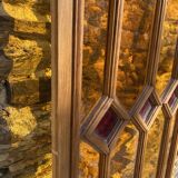 Vitaril, Wood and glass panel, 41X193.5