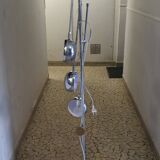 Modular chrome floor lamp