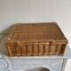 Valise osier simili cuir