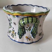Petit cache-pot en faïence polychrome – Fourmaintraux-Courquin Desvres