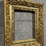 Gilded wood frame decorated with a frieze of foliage, Napoleon III period circa 1880